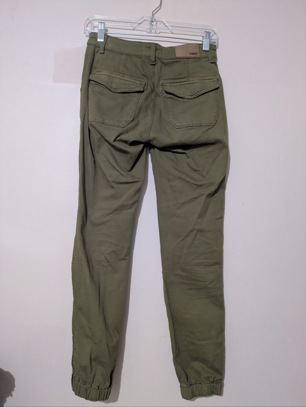 Mavi Ivy Olive Green Cargo Mid-Rise Slim Fit Twill Pants Size 26/28 Excellent! - Picture 9 of 16